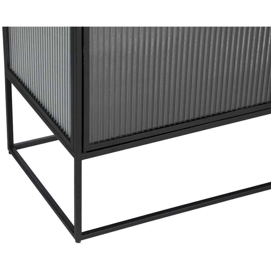 Parsons 71 X 15 inch Clear / Matte Black Sideboard, Large